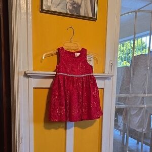 Youngland Red Sleeveless Scoop Neck Sundress